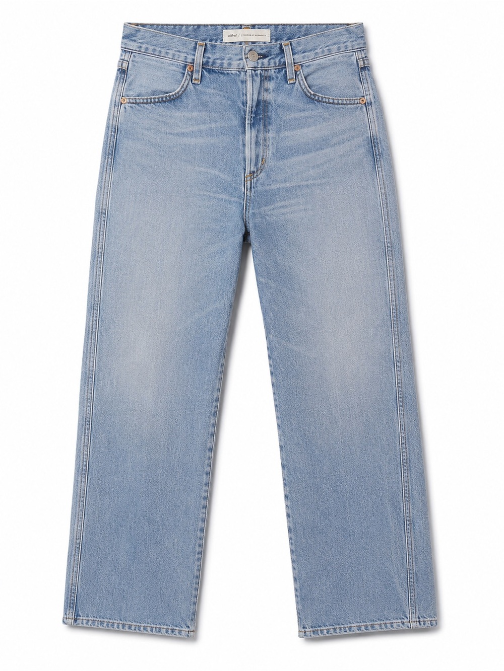 Wilfred x Citizens of Humanity Liv Straight Crop Jeans Size 24 Light Wash